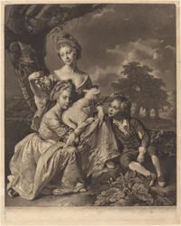 La famille Wright Les enfants Bradshaw, 1769