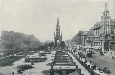 Princes Street, Édimbourg, 1910