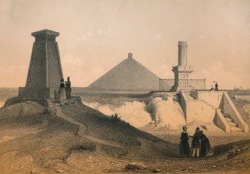 Mémoriaux de Guerre sur le Champ de Bataille de Waterloo, Belgique, milieu du 19e siècle