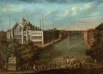 Procession du Grand Vizir sur la place de l