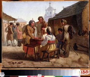 Un vendeur ambulant de Kvas