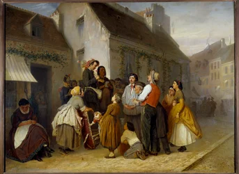 Scène de rue à Paris