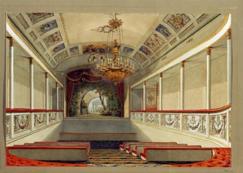 La salle de théâtre du palais Ioussoupov à Saint-Pétersbourg
