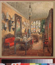 Le bureau dans le palais Ioussoupov à Saint Petersbourg