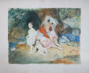 Portrait du comte Peter Dominikus Ludwig 1832-1887 et de la comtesse Maria 1829-1898 zu Sayn-Wittgen