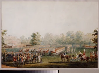 Revue militaire sur la prairie du palais d