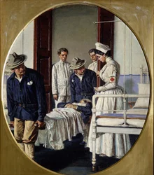 Dans un hôpital militaire, 1901