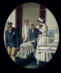 Dans un hôpital militaire