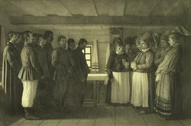 Les Doukhobors priant, 1865