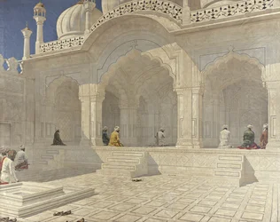 La Mosquée de la Perle Moti Masjid, Delhi, années 1880