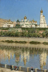Vue du Kremlin de Moscou