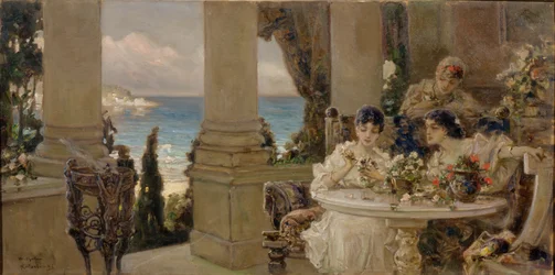 Sur la terrasse