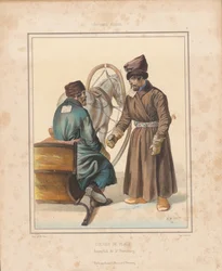 Cochers à Saint-Pétersbourg, milieu du 19e siècle