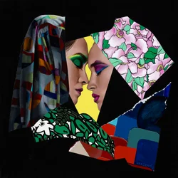 Maillage complexe, 2019 (acrylique sur bois)
