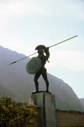 Statue en bronze de Léonidas aux Thermopyles