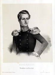 Héritier du trône Alexandre Nikolaïevitch, lithographie