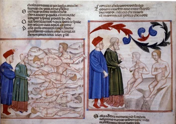 Dante et Virgile en conversation avec Grifolino d