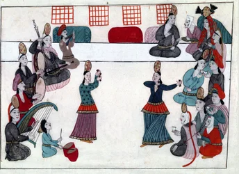 Musiciens et danseurs sous l