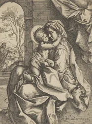 La Vierge assise avec l
