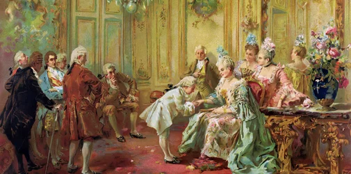 Wolfgang Amadeus Mozart chez Madame de Pompadour