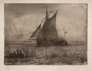 Paysage fluvial néerlandais