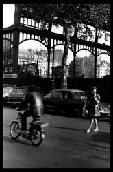 Démolition du marché central de Paris, en août 1971