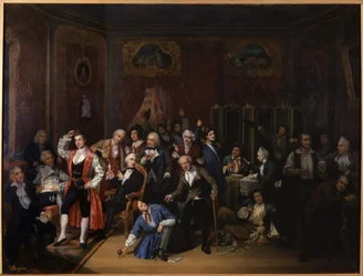 Hugues Bouffe dans le salon du Théâtre des Variétés