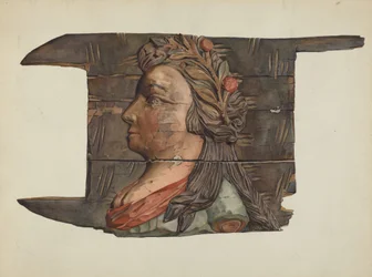 Sculpture sur bois, vers 1938