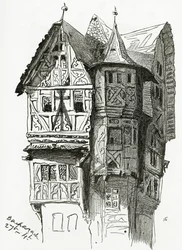 Maison à Bacharach sur le Rhin, XIXe siècle