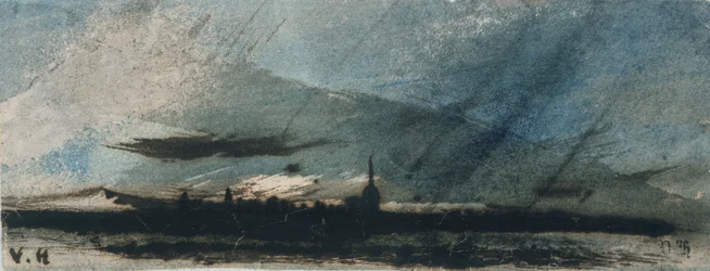 Ville au crépuscule