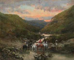Ravin près de Biskra, 1890-1900