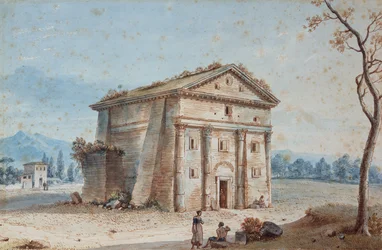 Tombeau romain dans la campagne romaine de la Via Appia