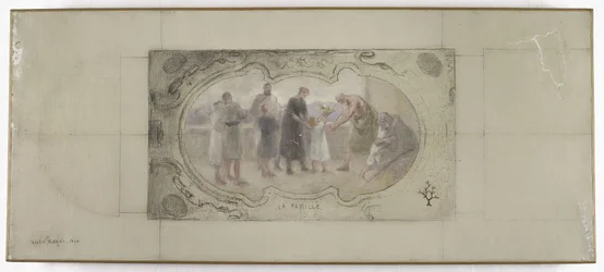 Esquisse pour la Galerie Lobau, Hôtel de Ville, Paris : La Famille