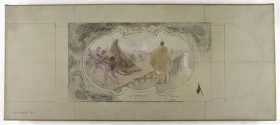 Esquisse pour la Galerie Lobau à l