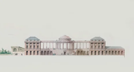 Premier dessin pour le Château du Bouilh, Saint André de Cubzac, Aquitaine, c.1787