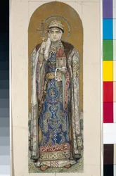 Sainte Olga, princesse de Kiev (étude pour fresques dans la cathédrale Saint-Vladimir de Kiev)