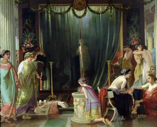 Zeuxis choisissant un modèle pour Hélène