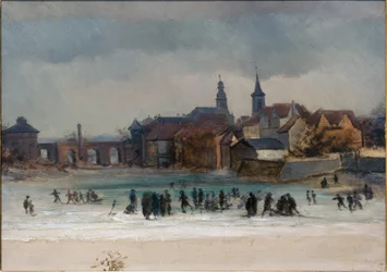 Vue de Sachsenhausen et du vieux pont