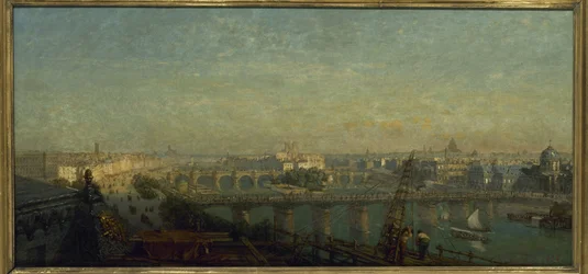 Paris du côté du levant : vue prise des toits du Louvre, en 1856