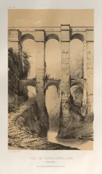 Architecture Pittoresque ou Monuments des XVeme et XVIeme Siecles: Chateaux de France des XV et XVI Siecles: Pl. 50, Pont De Civita-Castellana (Etats Romains)