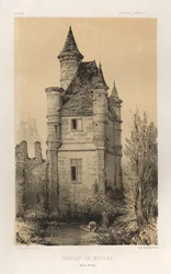 Architecture Pittoresque ou Monuments des XVeme et XVIeme Siecles: Chateaux De France des XV et XVI Siecles: Pl.11, Chateau De Maulny (Haute-Marne)