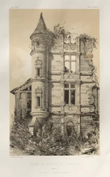 Architecture Pittoresque ou Monuments des XVeme et XVIeme Siecles: Chateaux De France des XV et XVI Siecles: Pl. 24, Ruines Du Chateau De Champlost (Yonne)
