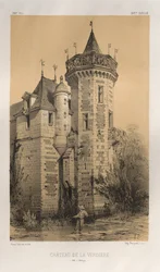 Architecture Pittoresque ou Monuments des XVeme et XVIeme Siecles: Chateaux De France des XV et XVI Siecles: Pl. 28, Chateau De La Verdiere (Ille en Vilaine)