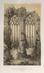 Architecture Pittoresque ou Monuments des XVeme et XVIeme Siecles: Chateaux De France des XV et XVI Siecles: Pl. 38, Ruines De L