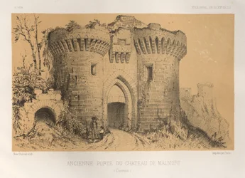 Pl.6, Ancienne Porte Du Château De Malmort Corrèze, 1860