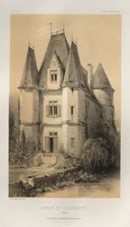 ...Pl. 70, Manoir De Villechétive Nièvre, 1860