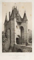 ...Pl. 95, Porte de Villeneuve-Le-Roi Yonne, 1860
