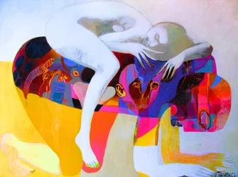 Figures abstraites contemplatives