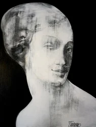 Femme abstraite élégante