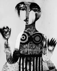 Femme abstraite et mystérieuse